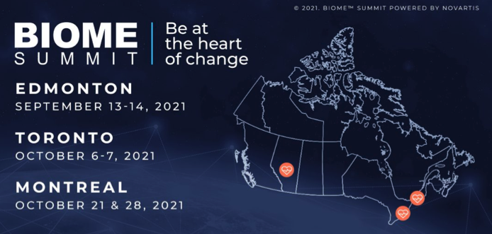Cardiotrack es reconocido por Novartis Canadá en la BIOME SUMMIT 2021